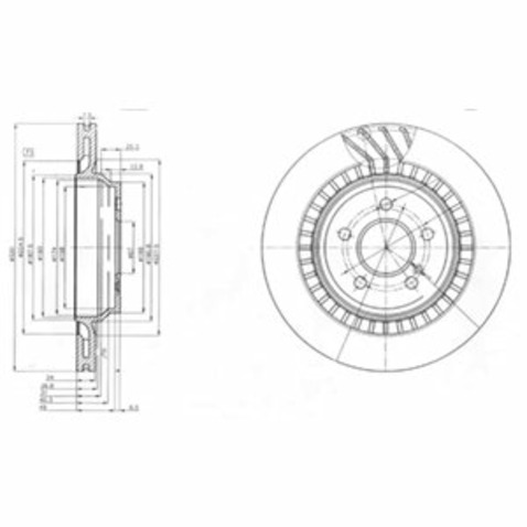 Tarcza hamulcowa DELPHI BG4144