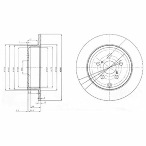Tarcza hamulcowa DELPHI BG3912