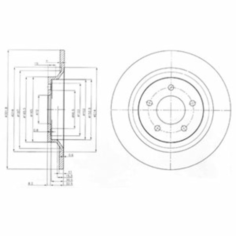 Tarcza hamulcowa DELPHI BG4026