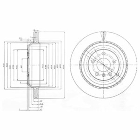 Tarcza hamulcowa DELPHI BG4030