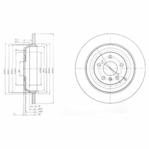 Tarcza hamulcowa DELPHI BG4031