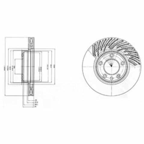 Tarcza hamulcowa DELPHI BG9949