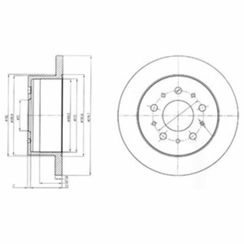 Tarcza hamulcowa DELPHI BG4061