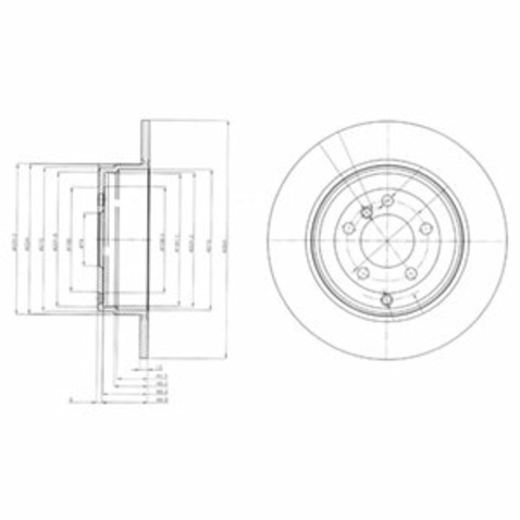Tarcza hamulcowa DELPHI BG4066