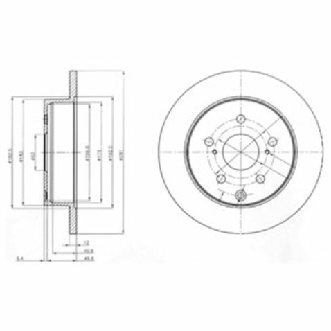 Tarcza hamulcowa DELPHI BG4115