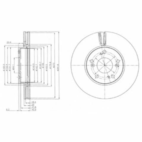 Tarcza hamulcowa DELPHI BG4119