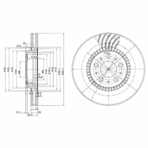 Tarcza hamulcowa DELPHI BG9514