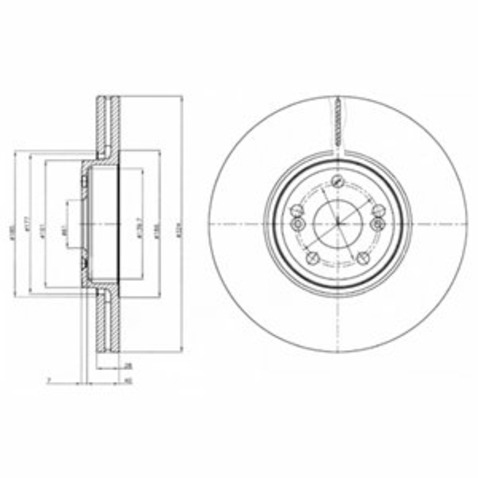 Tarcza hamulcowa DELPHI BG9687