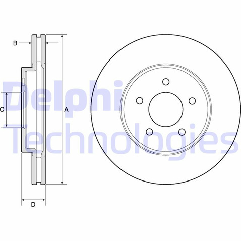 Tarcza hamulcowa DELPHI BG4120
