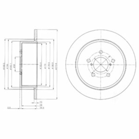 Tarcza hamulcowa DELPHI BG4129