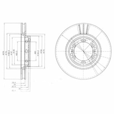 Tarcza hamulcowa DELPHI BG4132