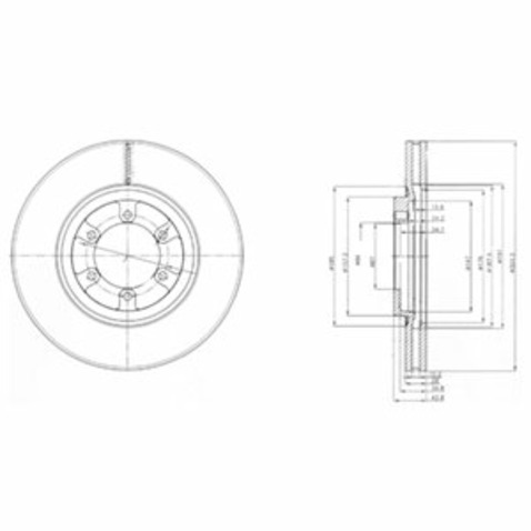 Tarcza hamulcowa DELPHI BG4133