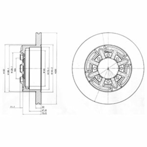 Tarcza hamulcowa DELPHI BG4171