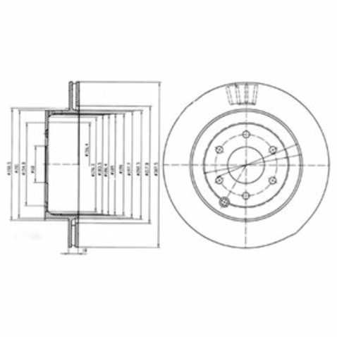 Tarcza hamulcowa DELPHI BG4174