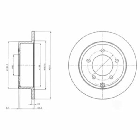 Tarcza hamulcowa DELPHI BG4179