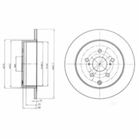 Tarcza hamulcowa DELPHI BG4237