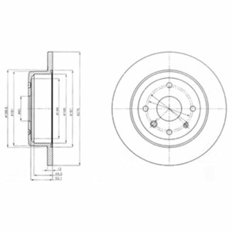 Tarcza hamulcowa DELPHI BG4244