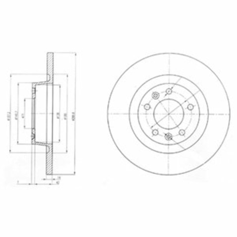 Tarcza hamulcowa DELPHI BG4085