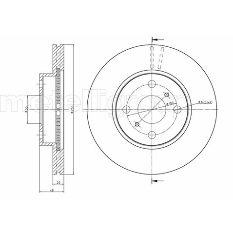 METELLI Tarcza hamulcowa 23-0439