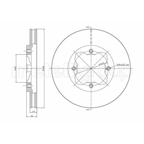 METELLI Tarcza hamulcowa 23-0360