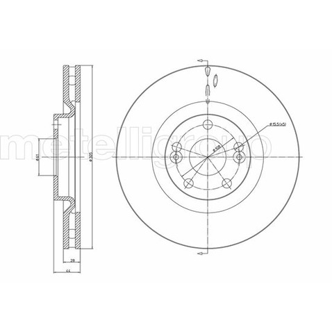 METELLI Tarcza hamulcowa 23-0678