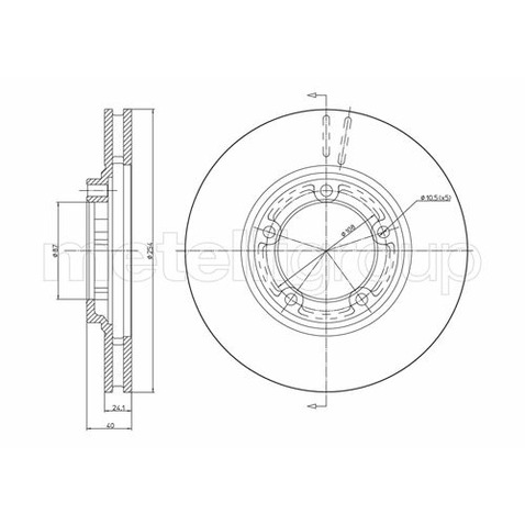 METELLI Tarcza hamulcowa 23-0596