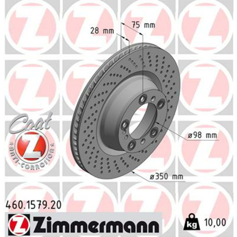 Zimmermann Tarcza hamulcowa 460.1579.20
