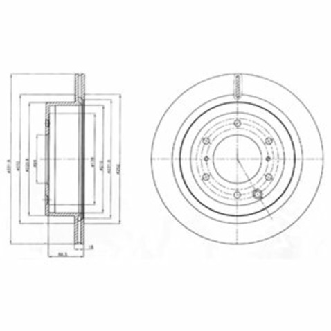 Tarcza hamulcowa DELPHI BG4263