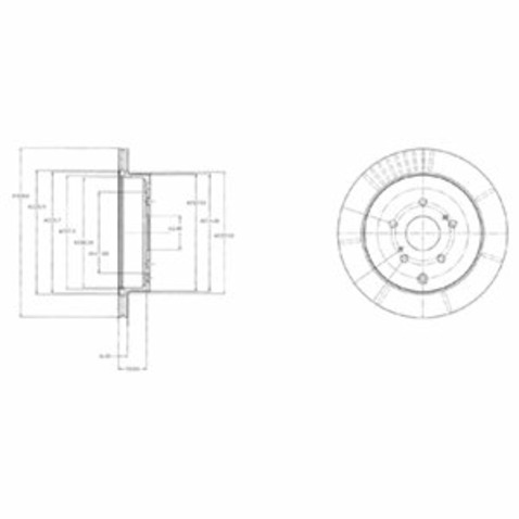 Tarcza hamulcowa DELPHI BG4329