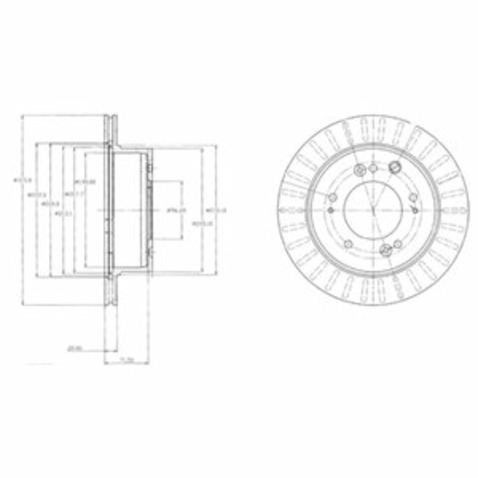 Tarcza hamulcowa DELPHI BG4331