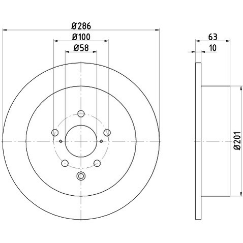 HELLA PAGID Tarcza hamulcowa PAGID 8DD355116-421