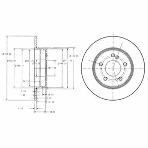 Tarcza hamulcowa DELPHI BG3326C