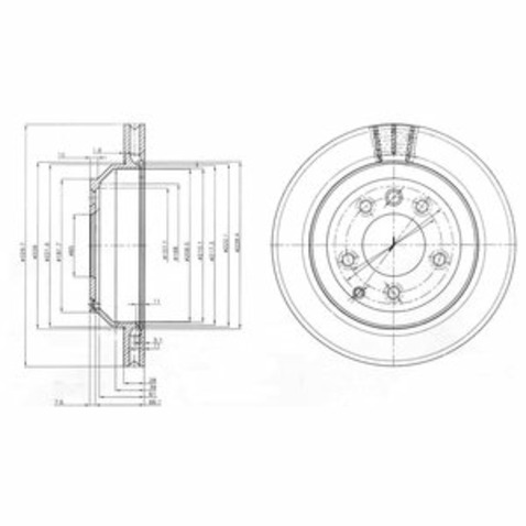 Tarcza hamulcowa DELPHI BG3775C