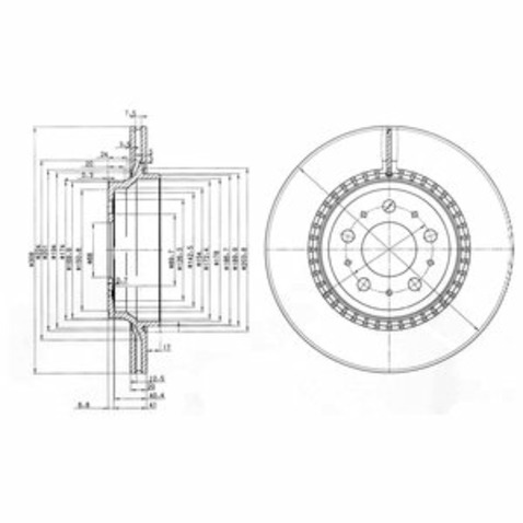Tarcza hamulcowa DELPHI BG3782C