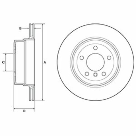 Tarcza hamulcowa DELPHI BG4695C