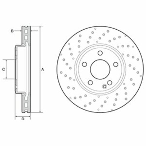 Tarcza hamulcowa DELPHI BG4657C