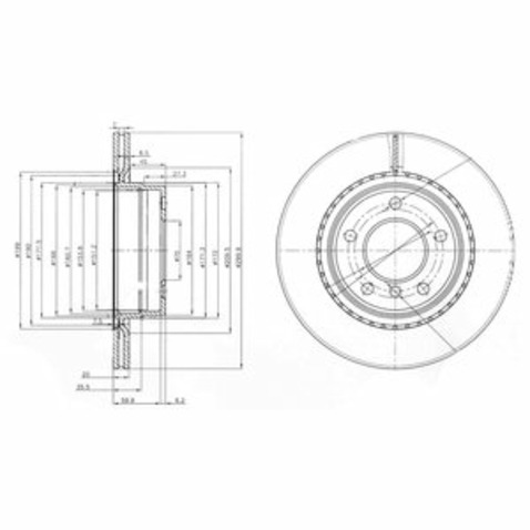 Tarcza hamulcowa DELPHI BG3901C