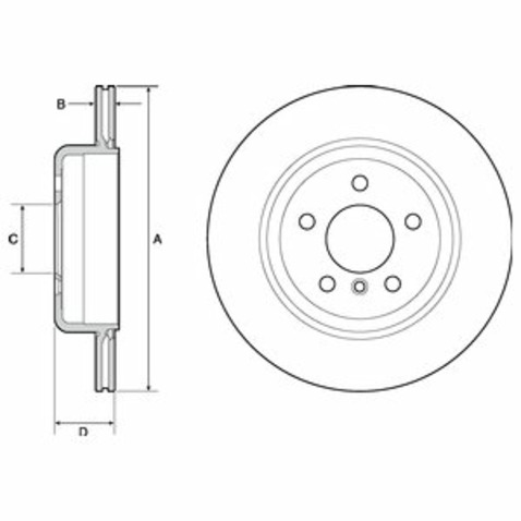 Tarcza hamulcowa DELPHI BG4664C