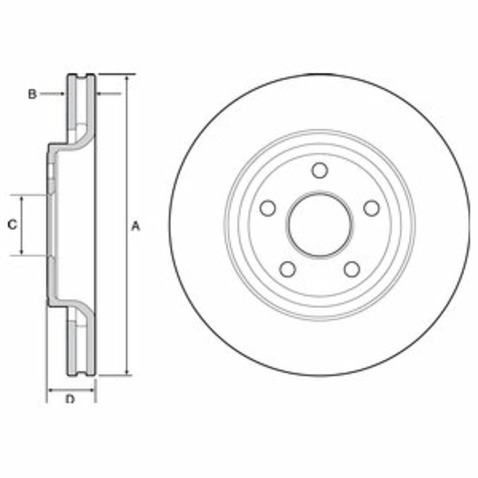 Tarcza hamulcowa DELPHI BG9121C
