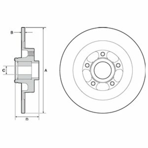 Tarcza hamulcowa DELPHI BG9138RS
