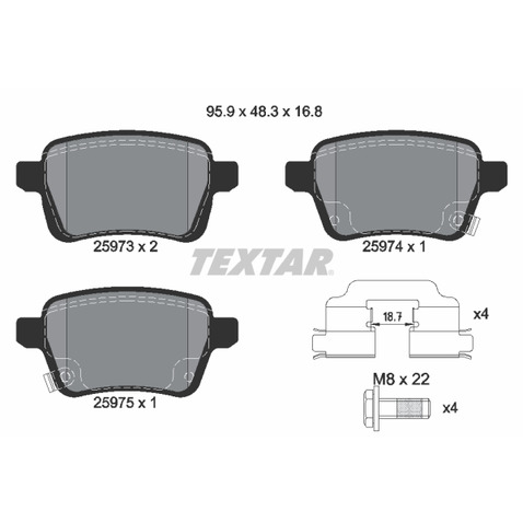 TEXTAR (TMD Friction Services GmbH) (TMD Friction Services GmbH) 2597301 2597301