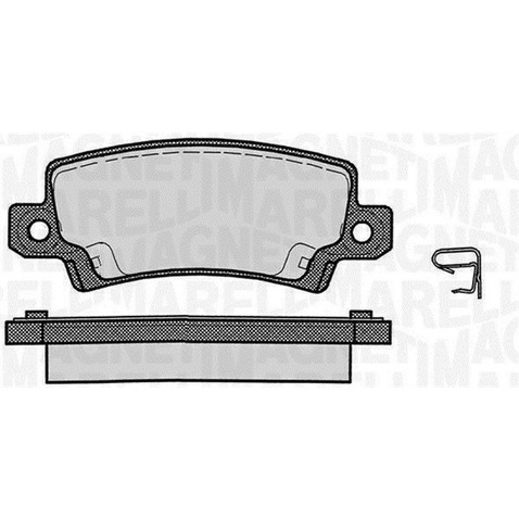 Klocki hamulcowe - komplet MAGNETI MARELLI 363916060407