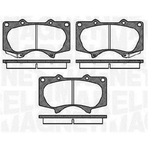 Klocki hamulcowe - komplet MAGNETI MARELLI 363916060409