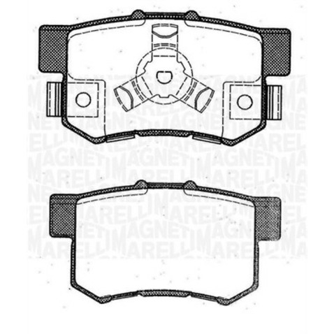 Klocki hamulcowe - komplet MAGNETI MARELLI 363916060463