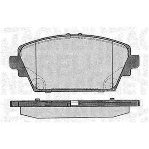 Klocki hamulcowe - komplet MAGNETI MARELLI 363916060566