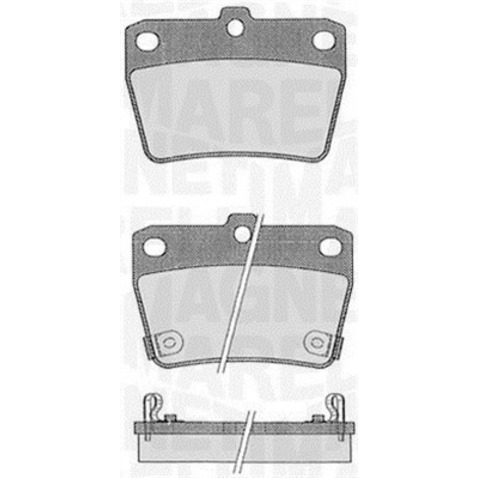 Klocki hamulcowe - komplet MAGNETI MARELLI 363916060578