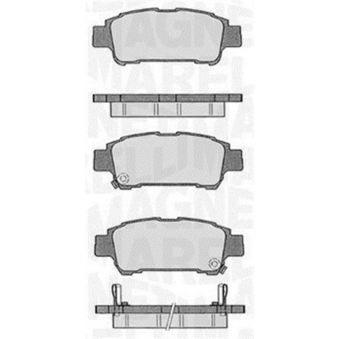 Klocki hamulcowe - komplet MAGNETI MARELLI 363916060598