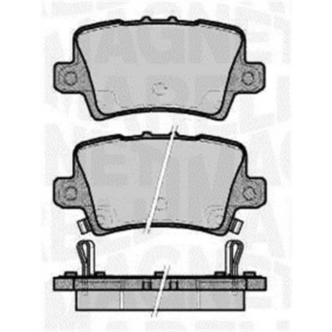 Klocki hamulcowe - komplet MAGNETI MARELLI 363916060621