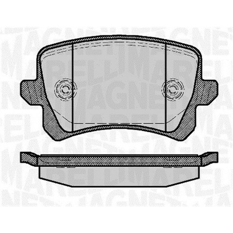 Klocki hamulcowe - komplet MAGNETI MARELLI 363916060658