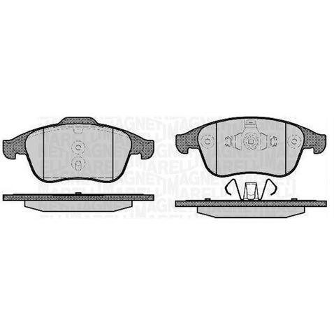 Klocki hamulcowe - komplet MAGNETI MARELLI 363916060672